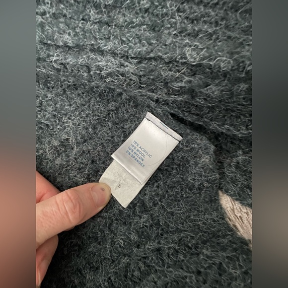 LK LUV wool Blend cardigan sweater dark teal size S - Picture 2 of 7